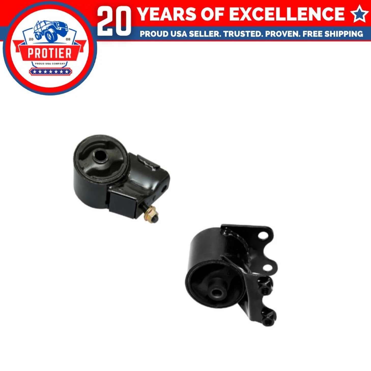 Motor & Trans Mount Set Compatible for 90-92 MAZDA 626/ 90-92 MX-6 2.2L Turbo 6B93BC-57