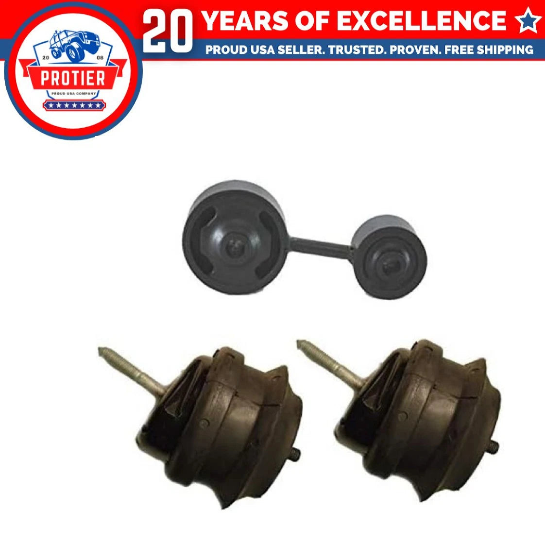 Engine Motor Mount Set 3PCS for 2004 - 2006 Chrysler Pacifica 3.5L / 3.8L 6B93BC-57