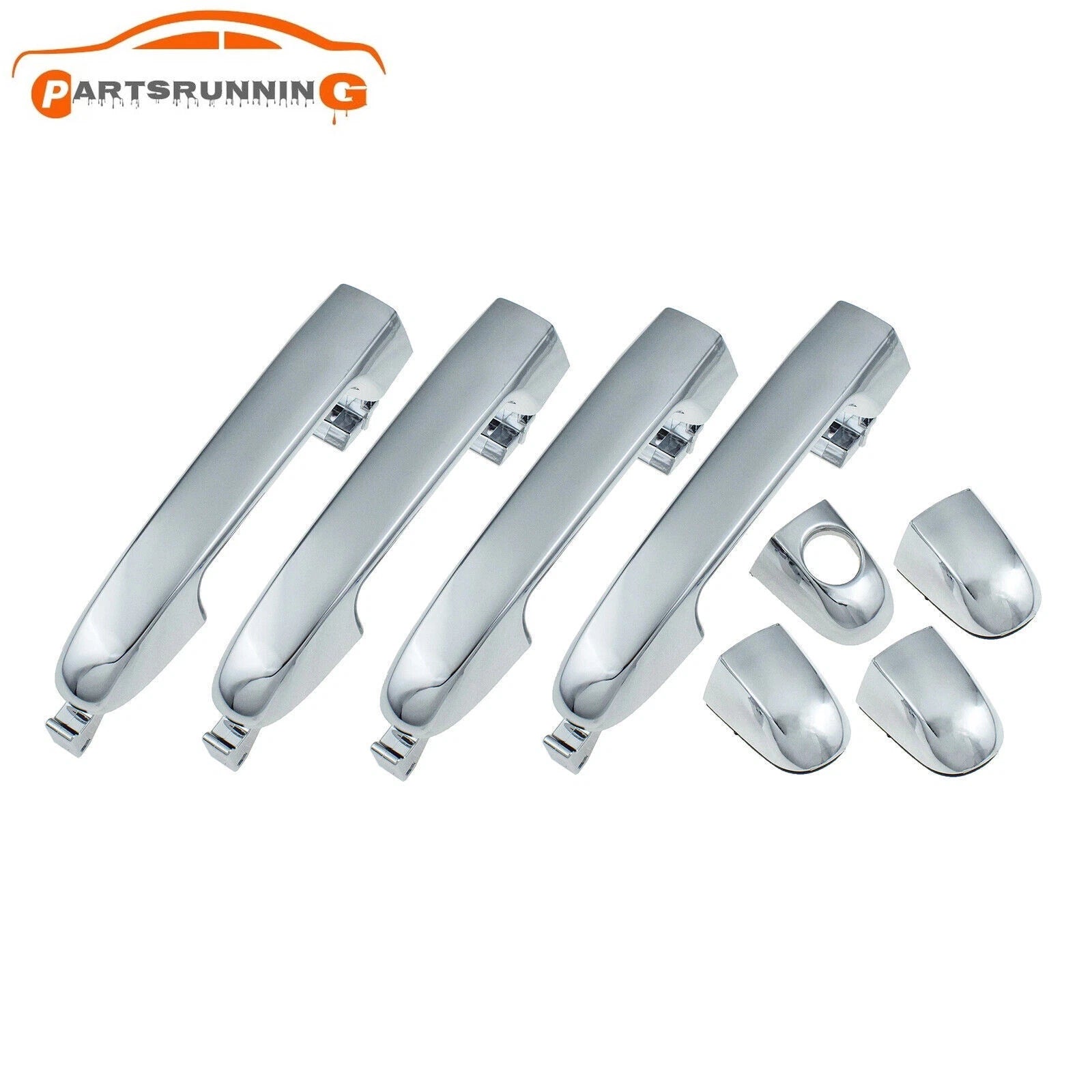 4PCS Chrome Front Rear LH RH Outside Door Handle For Kia Forte Cerato 2010-2013 6B93BC-57