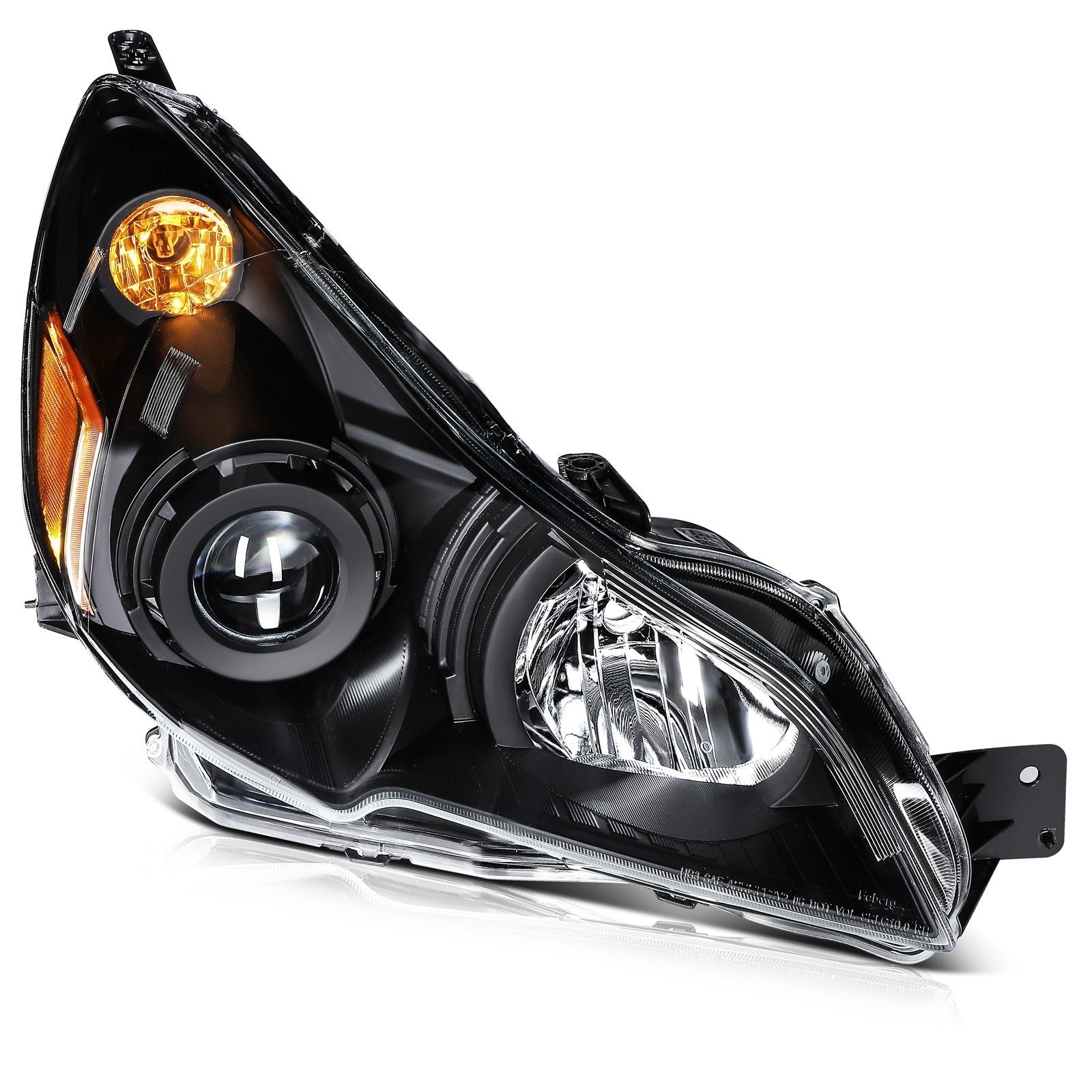 Pair Kit Headlights For 2010-2014 Subaru Legacy Outback 2.5L 3.6L Black Amber 6B93BC-57