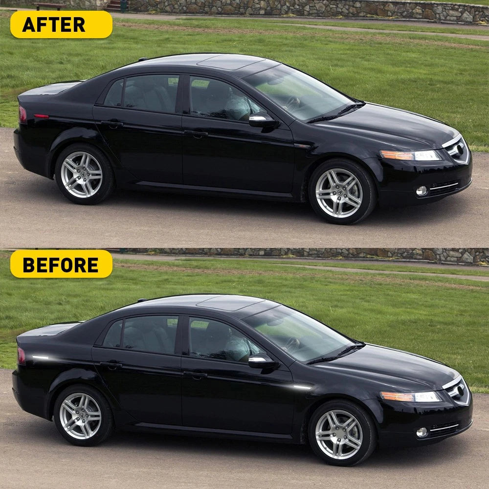 White LED Front Rear Side Fender Marker Lights For 2004-2008 Acura TL Base Smoke 6B93BC-57
