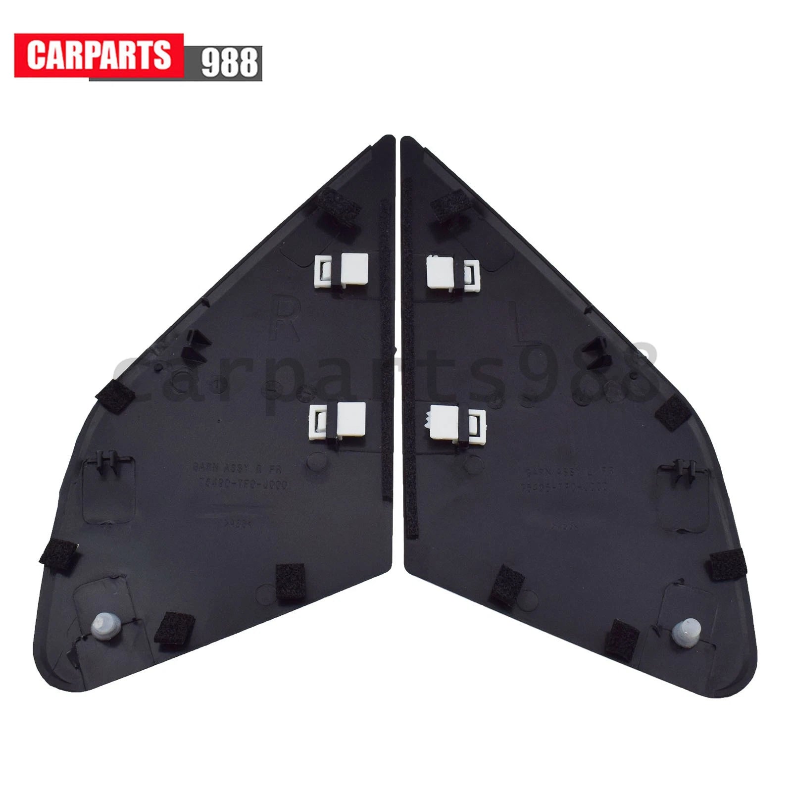 Front Door Garnish Window Glass Plate Trim Cap for 09-13 Honda Fit 75495-TF0-Y01 6B93BC-57