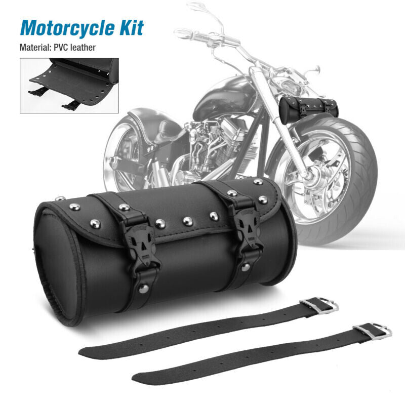 Motorcycle Roll Tool Bag Storage Handlebar Luggage Front Fork Saddle Bag 6B93BC-57