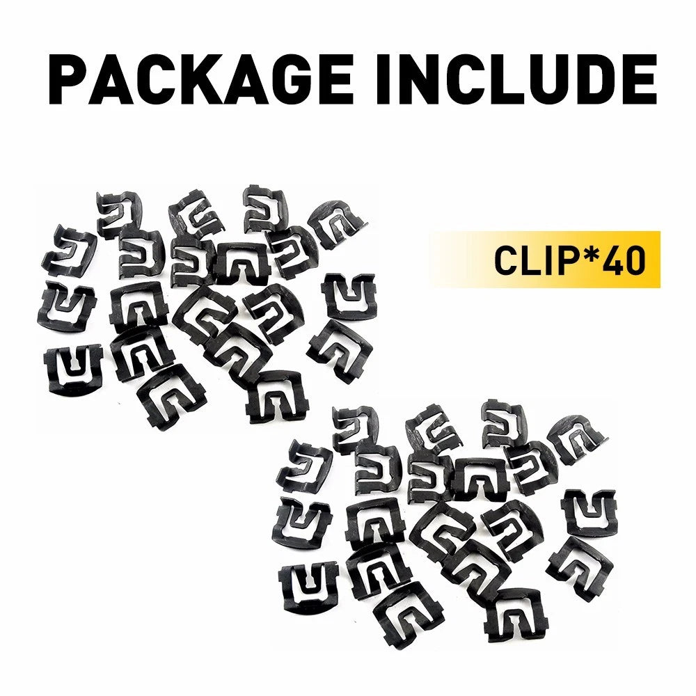 Fit Ford Windshield & Rear Window Trim Molding Clips- 1964-1993- 20 clips- #026 6B93BC-57