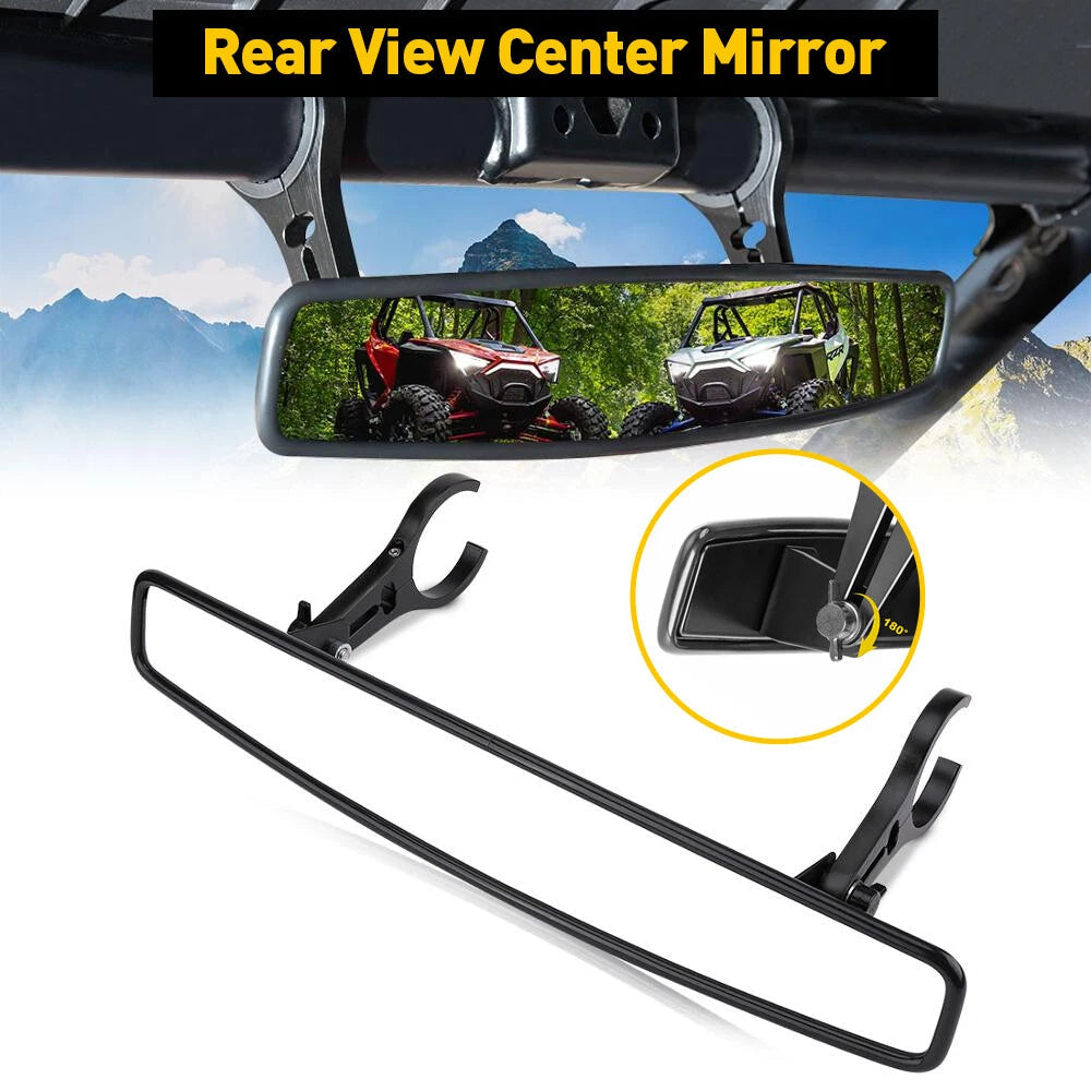 Rear View Center Mirror 1.75" OR 2" For Kawasaki Teryx KRX 1000 Teryx 750 800 EA 6B93BC-57