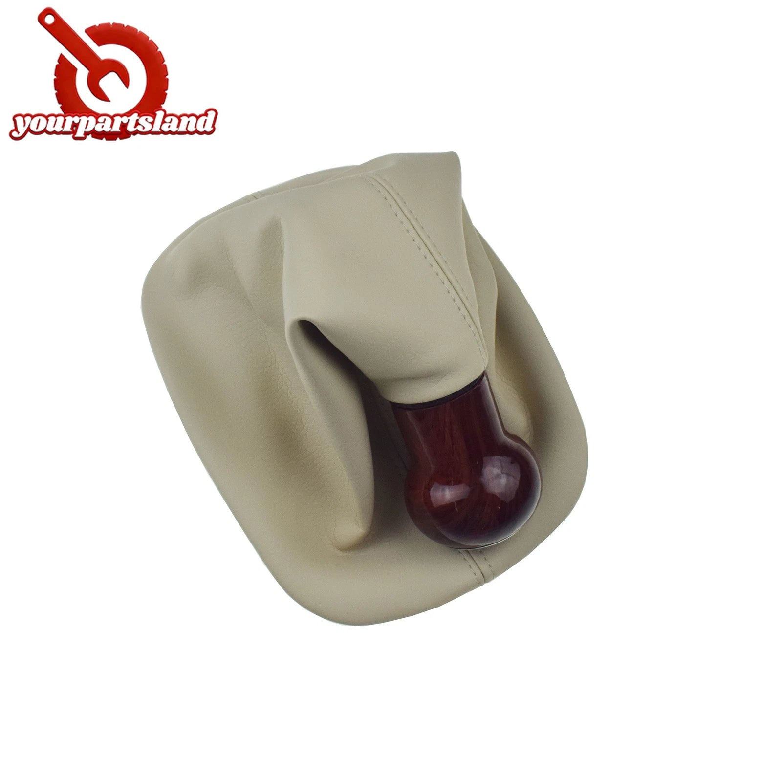 5 SPEED GEAR WOOD SHIFT KNOB GAITOR BOOT Beige Fit VW PASSAT B5 B5.5 98-04 6B93BC-57