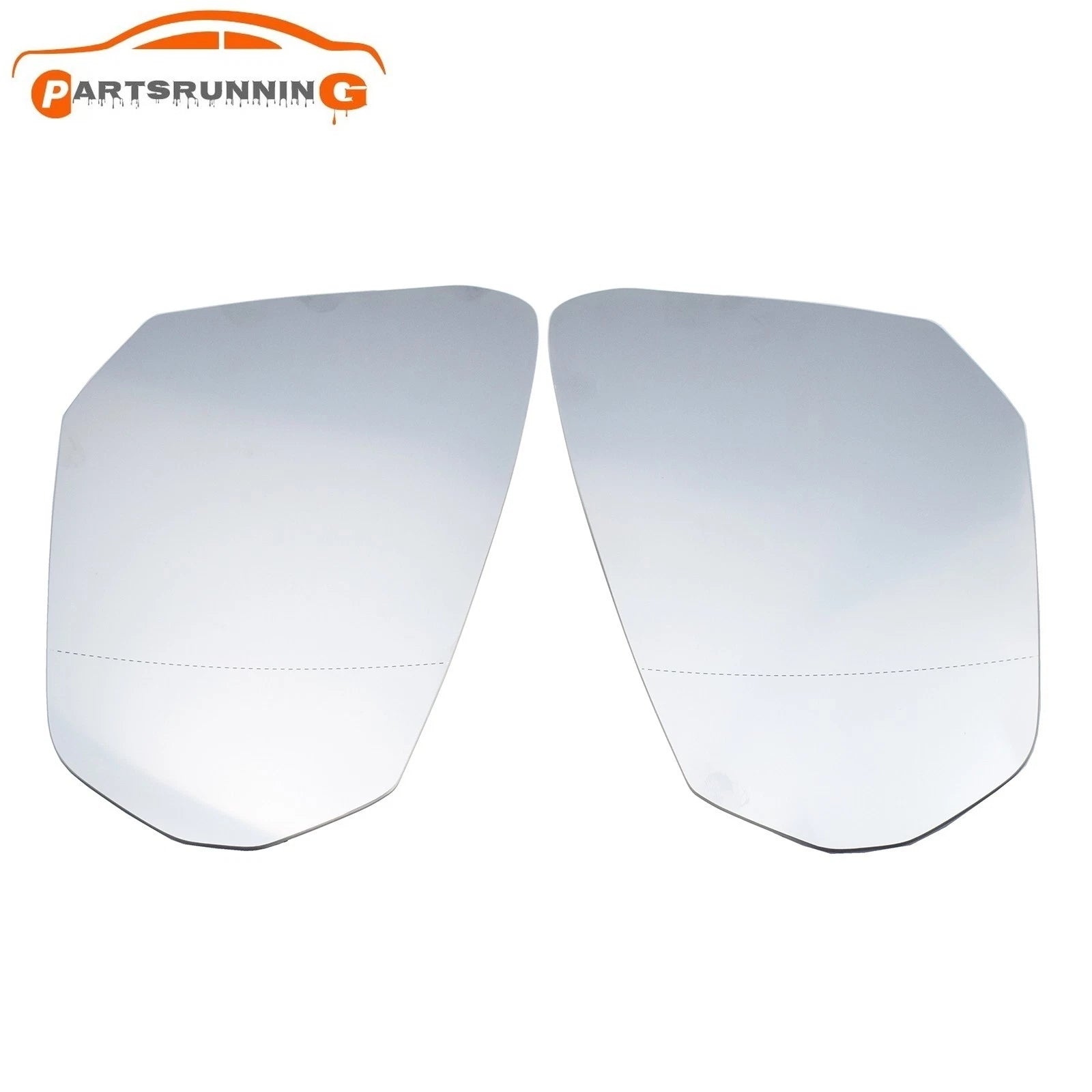 2pcs Pair Rearview Mirror Glass Heated for Audi Q3 2019-2023 Q2/Q2L 2018-2022 6B93BC-57