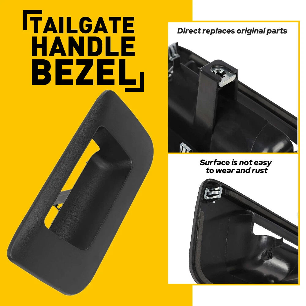 For 2007-2014 Silverado Sierra Pickup Truck Tailgate Handle Textured Trim Bezel 6B93BC-57