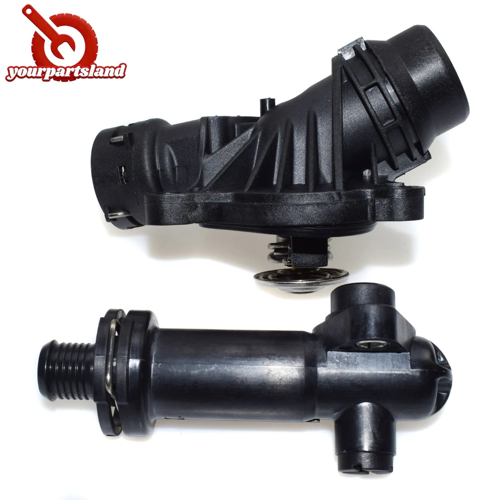 Coolant Thermostat & Housing Kit for BMW X3 X5 X6 E87 E91 E46 E90 E83 E70 E71 6B93BC-57