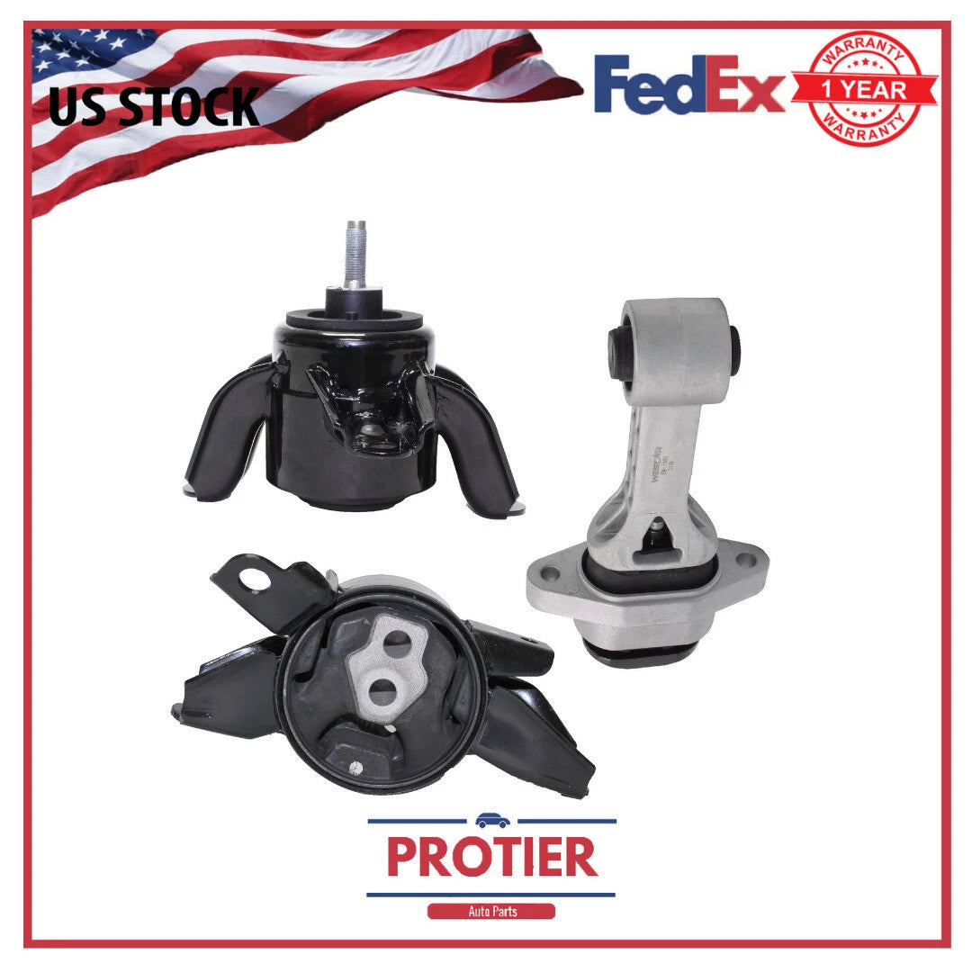 Engine & Trans Mount Set 3PCS for Hyundai Passenger Accent Veloster Kia Forte 6B93BC-57