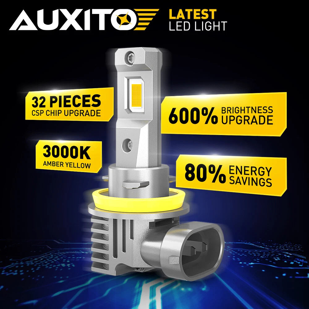 CSP H11 H8 H9 LED Headlight Fog Light Bulbs Kit High Low 3000K YELLOW GOLEDEN EA 6B93BC-57