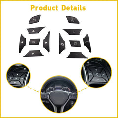 For Mercedes Benz E300 E350 E400 2012-2016 Black Steering Wheel Button Trim USEA 6B93BC-57