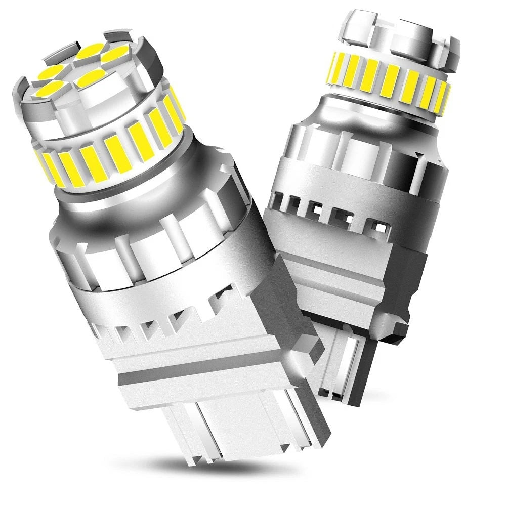 White Bright 3157 3156 LED Reverse Backup Light Bulb 6500K Canbus Error Free USA 6B93BC-57
