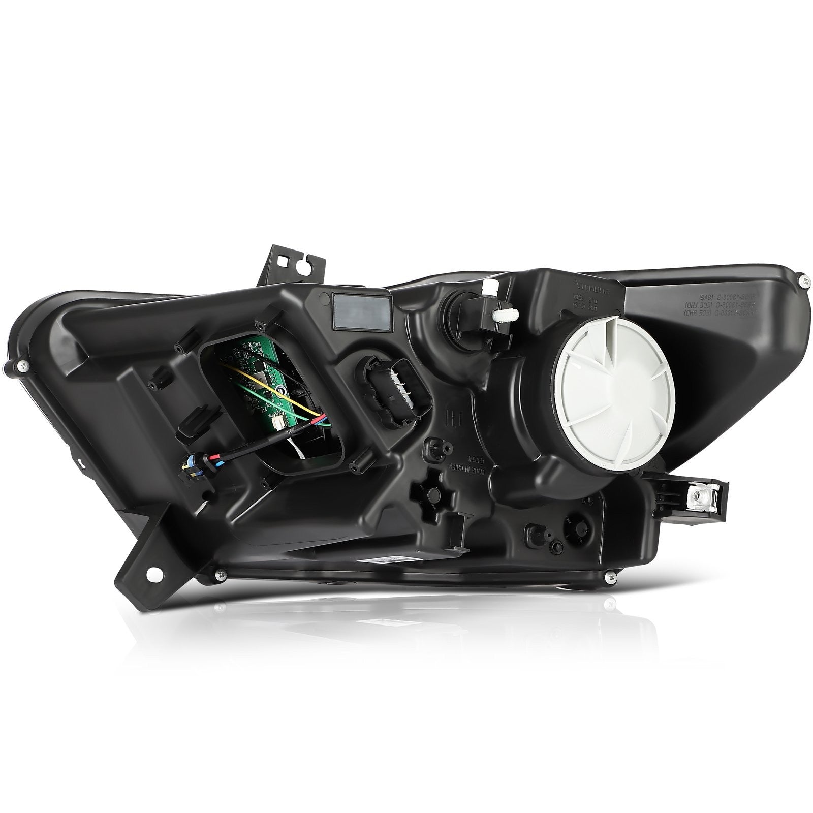 ECCPP Headlights Assembly For Ford Mustang 2015-2017 Pair Kit Black Amber ECCPP