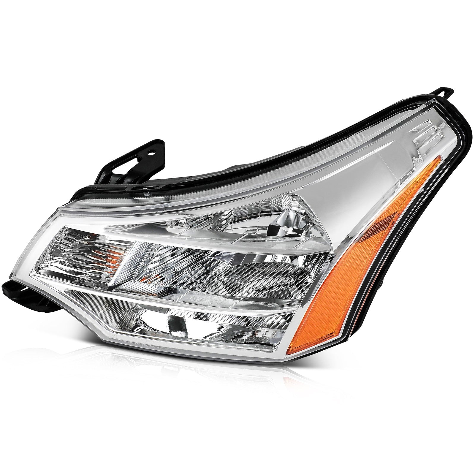 ECCPP Headlights Assembly For Ford Focus 2.0L 2.5L 2008-2011 Pair Chrome Amber 6B93BC-57
