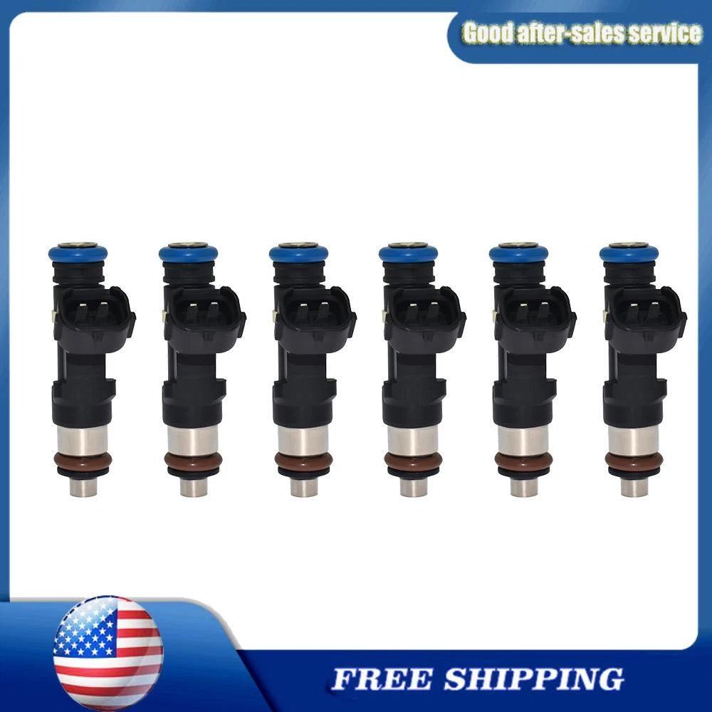 6x Fuel Injectors For Nissan Maxima Quest Altima Murano 0280158005 16600-7Y000 6B93BC-57