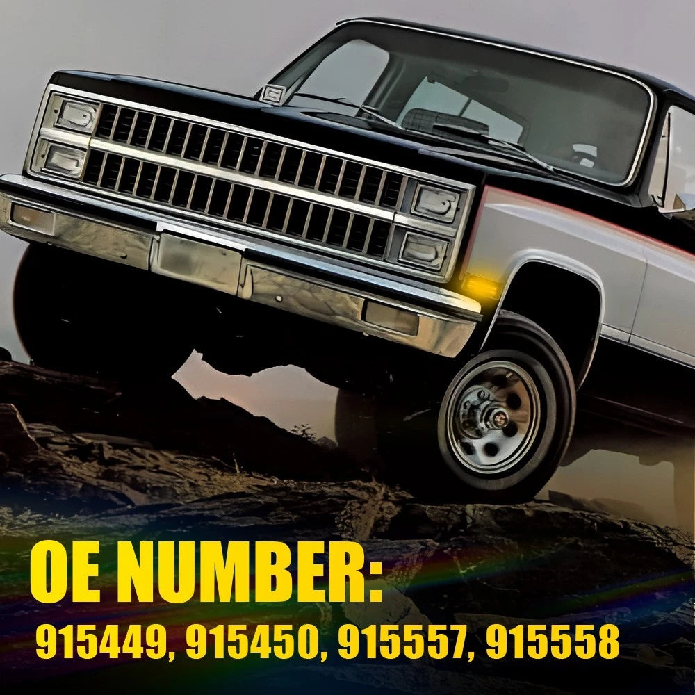 LED Side Marker Light For 81-86 Chevrolet C10 C20 C30 K10 20 30 GMC C1500 C2500 6B93BC-57