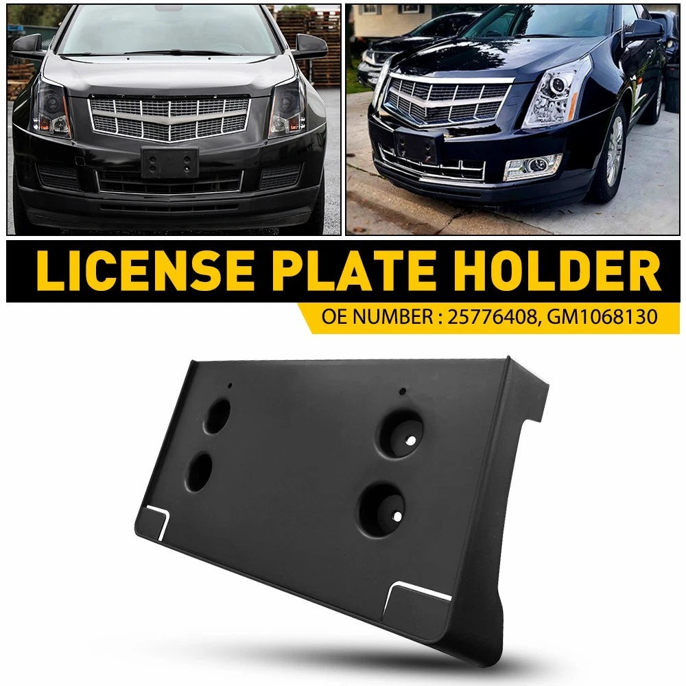 License Plate Bracket Holder For 2010-16 Cadillac SRX Front 25776408 GM1068130 A 6B93BC-57