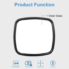 2PCS Black Wide Angle Mirrors For 03-16 Freightliner Columbia M2 Left or Right KOEEP