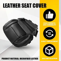 Driver Passenger Leather Bottom Seat Cover Black for 2015-19 GMC Yukon Denali EA 6B93BC-57