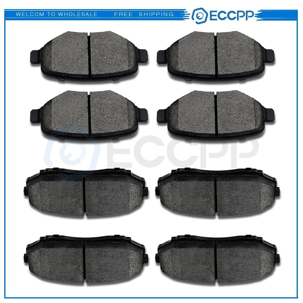 Front Rear Ceramic Brake Pads For 2007-2010 Ford Edge Lincoln MKX Mazda CX-9 6B93BC-57