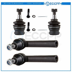 For 1998-2017 2018 Subaru Forester 4PCS Front Lower Ball Joints Outer Tie Rods 6B93BC-57