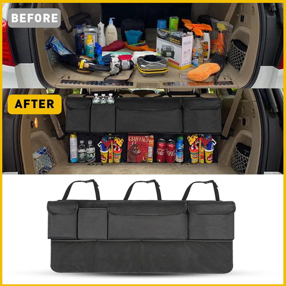 Backseat Trunk Organizer Hanging Car Organizer Trunk Cargo Storage For SUV Truck 6B93BC-57