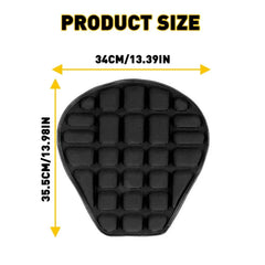 Black Lycra Comfort Gel Seat Cushion Cover Shock Absorb Pad Fits For Motorcycle 6B93BC-57