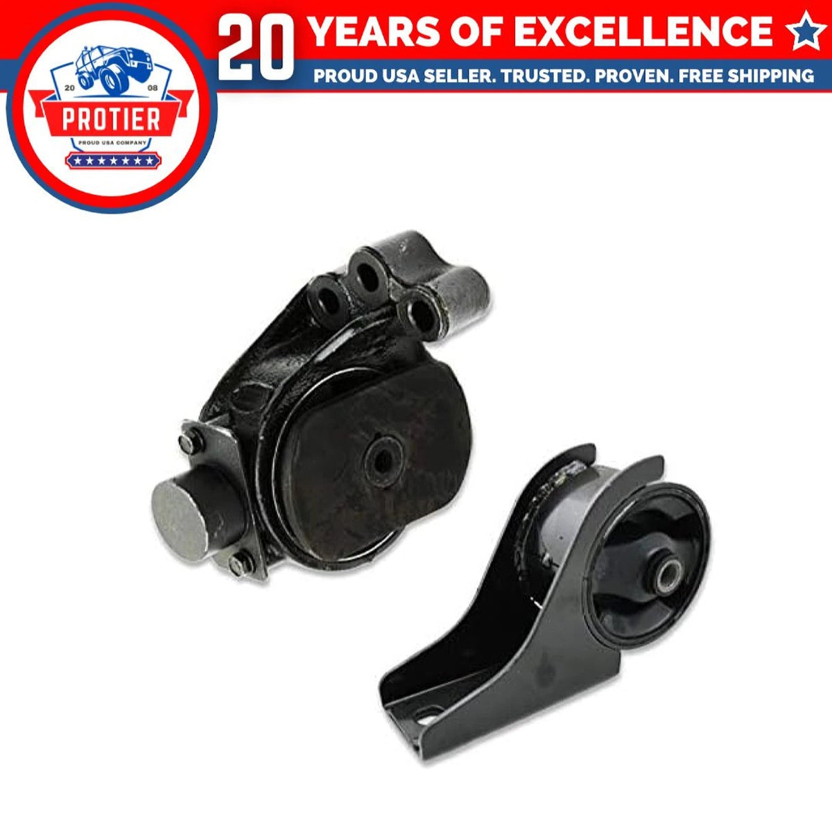 Fits 2002-2005 Kia Sedona 3.5L Front & Front Right Motor Mount Set 2pcs : A6775 6B93BC-57