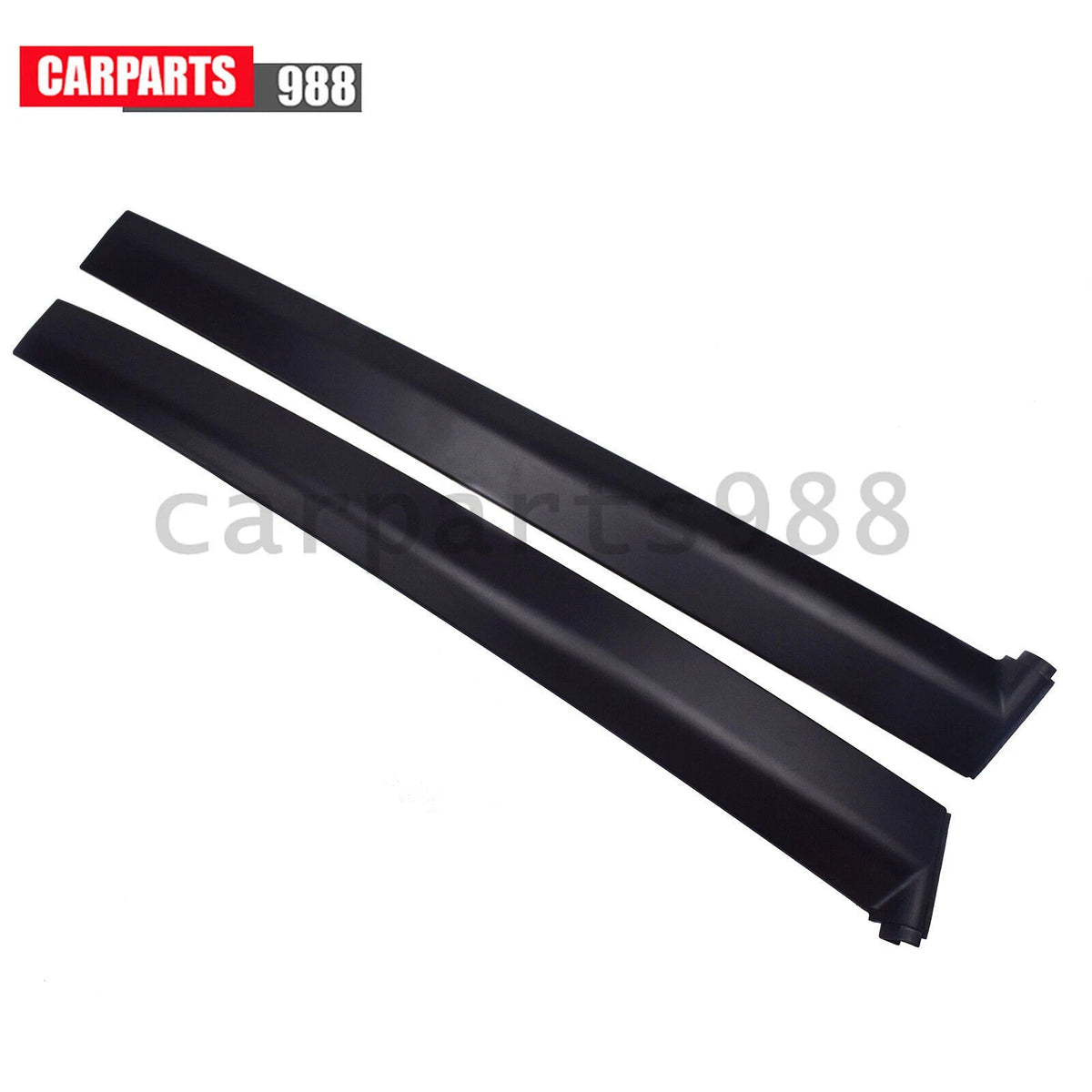 2Pcs Left & Right Door Garnish Trim Pillar Sash Black For 1992-1995 Honda Civic 6B93BC-57