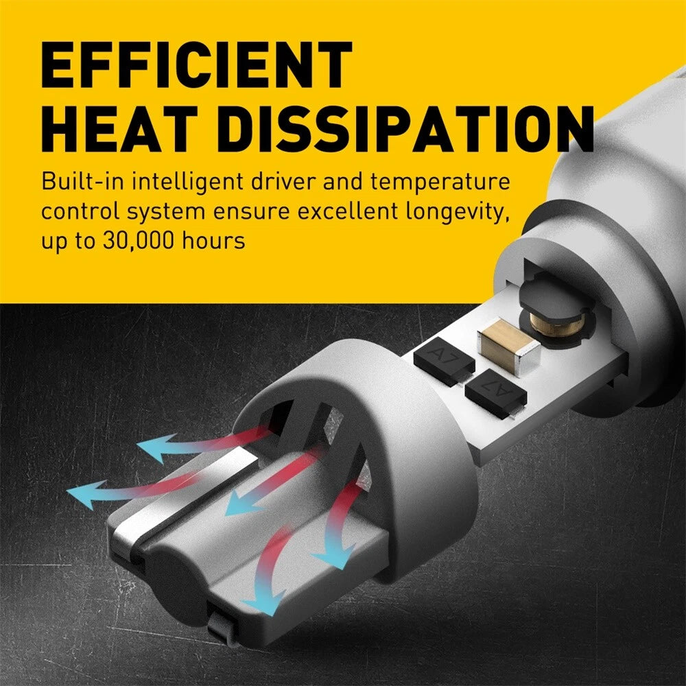 2X T15 921 Super Bright White LED Bulbs Back up Reverse Light CANBUS Error Free 6B93BC-57