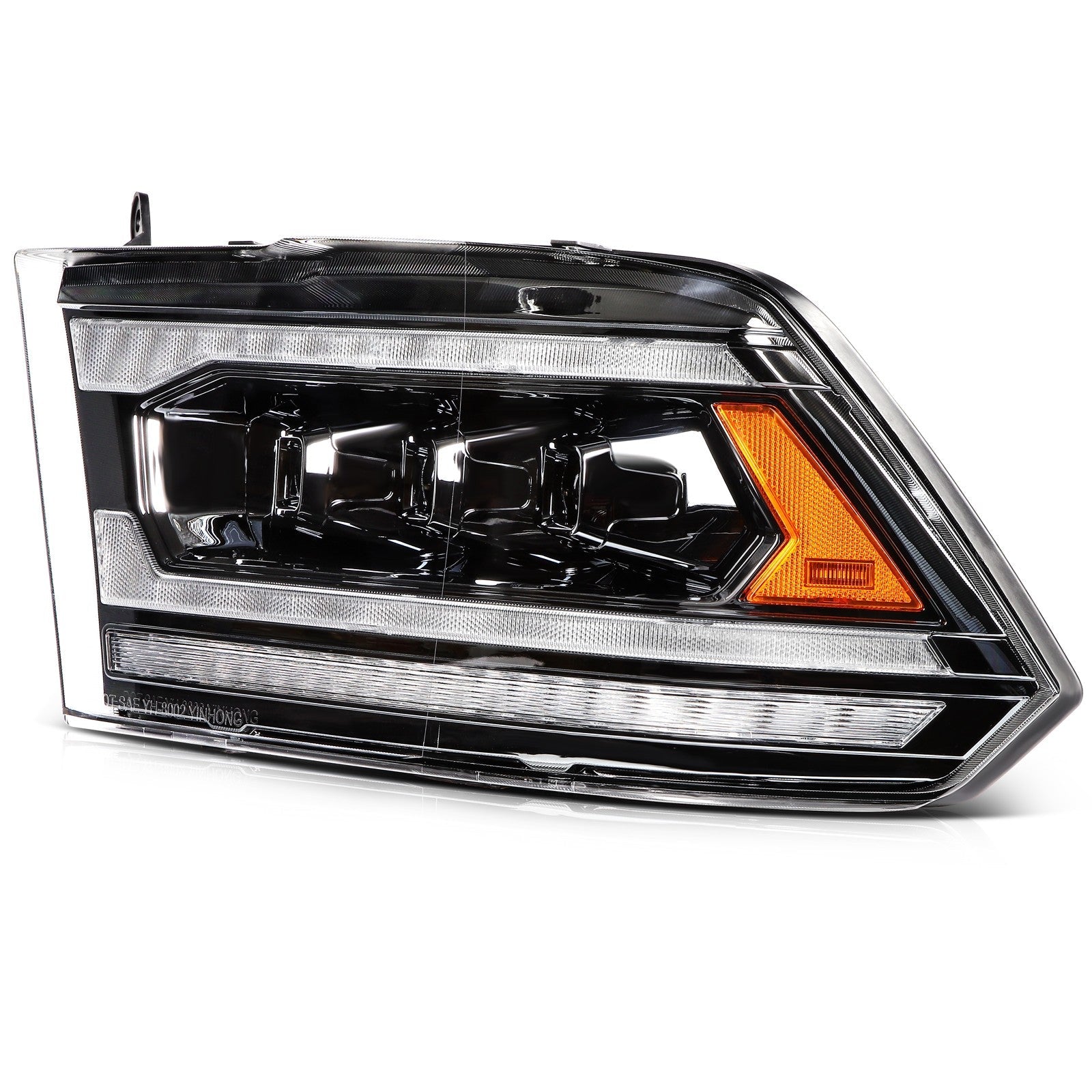 Left+Right Headlights Assembly For 2009-2018 Dodge Ram 1500 2500 3500 w/LED DRL 6B93BC-57