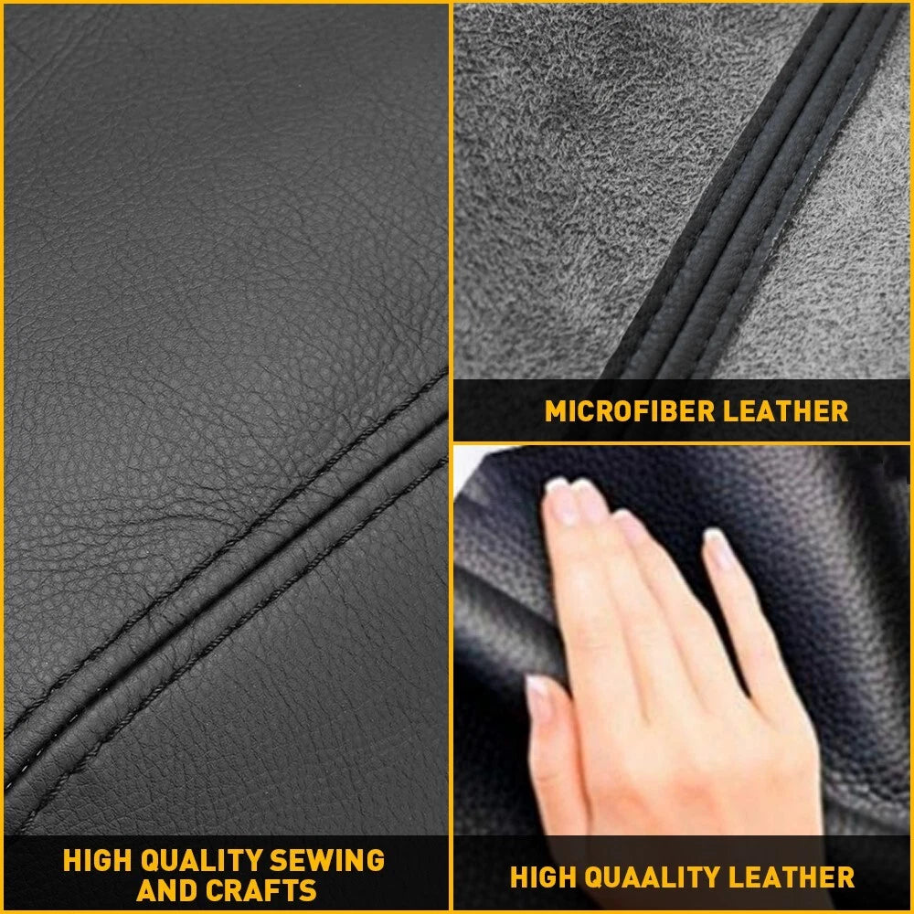 FOR 2013-2018 Toyota Avalon Leather Armrest Door Panel Cover Black Durable EOA 6B93BC-57