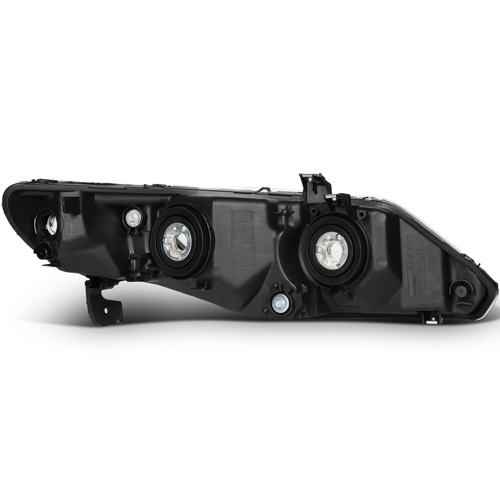 ECCPP Headlights Assembly For Honda Civic 1.8L 2.0L 2006-2011 Pair Kit Black 6B93BC-57