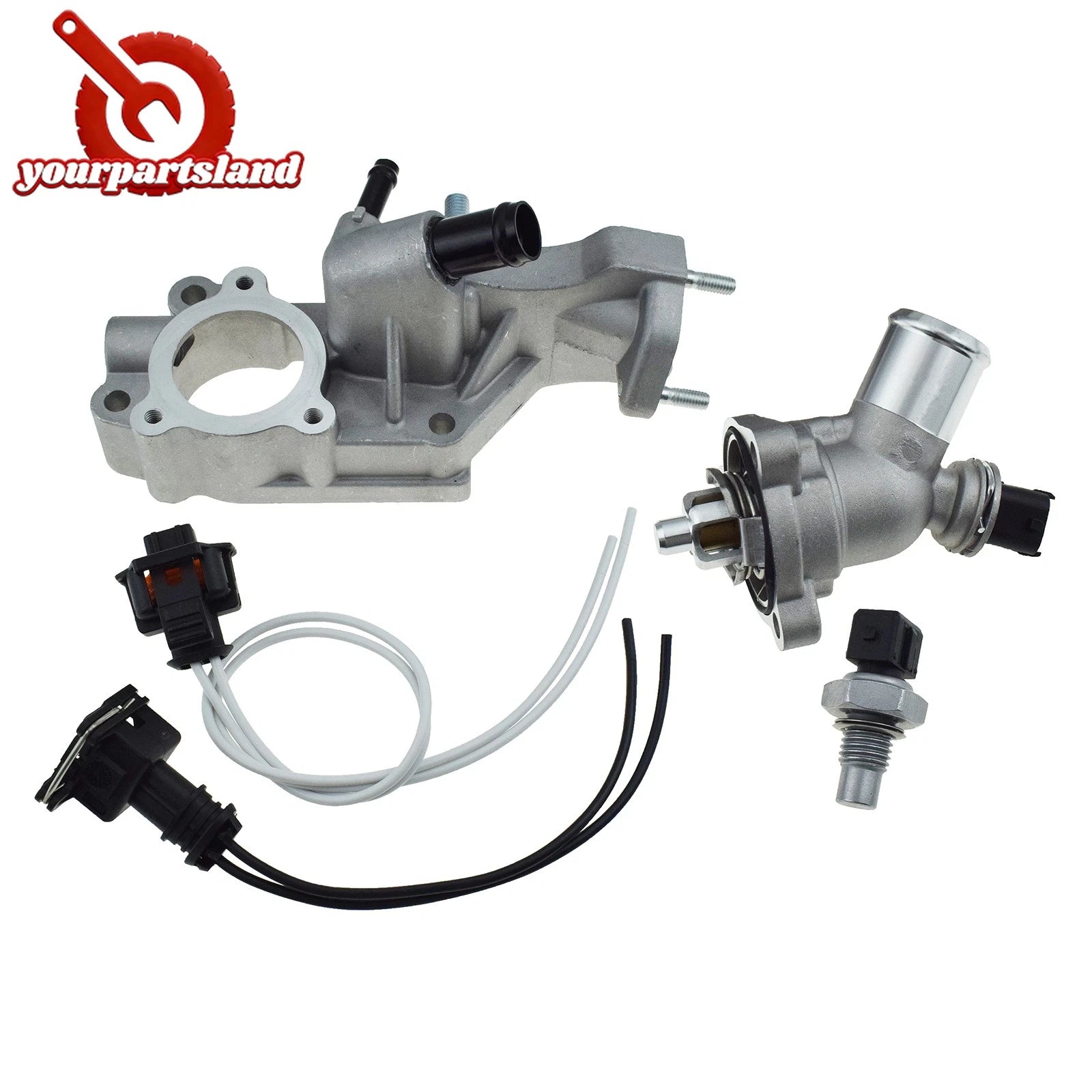 Coolant Thermostat Housing & Sensor & Plugs For Chevrolet Spark M300 2010-2015 6B93BC-57