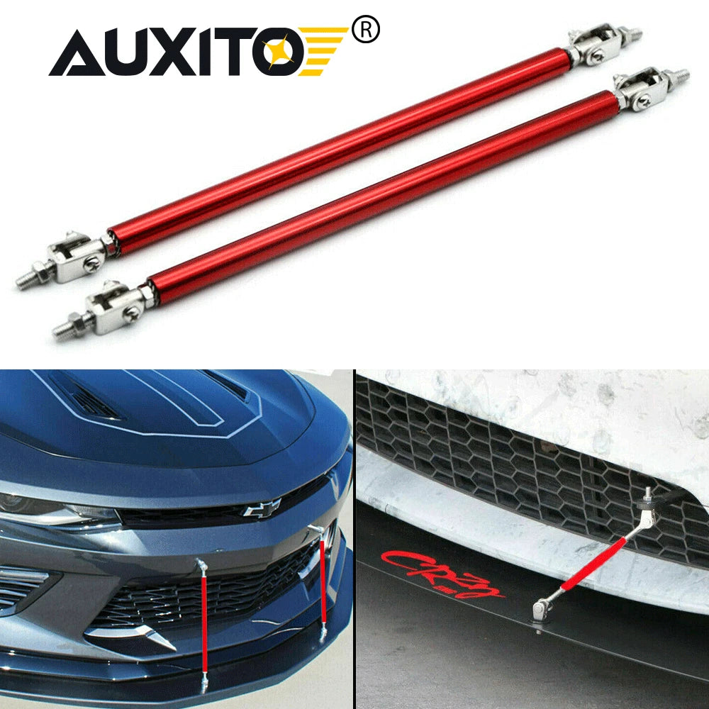 AUXITO 20cm Front Bumper Lip Splitter Strut Tie Rod Support Bars For Universal A 6B93BC-57