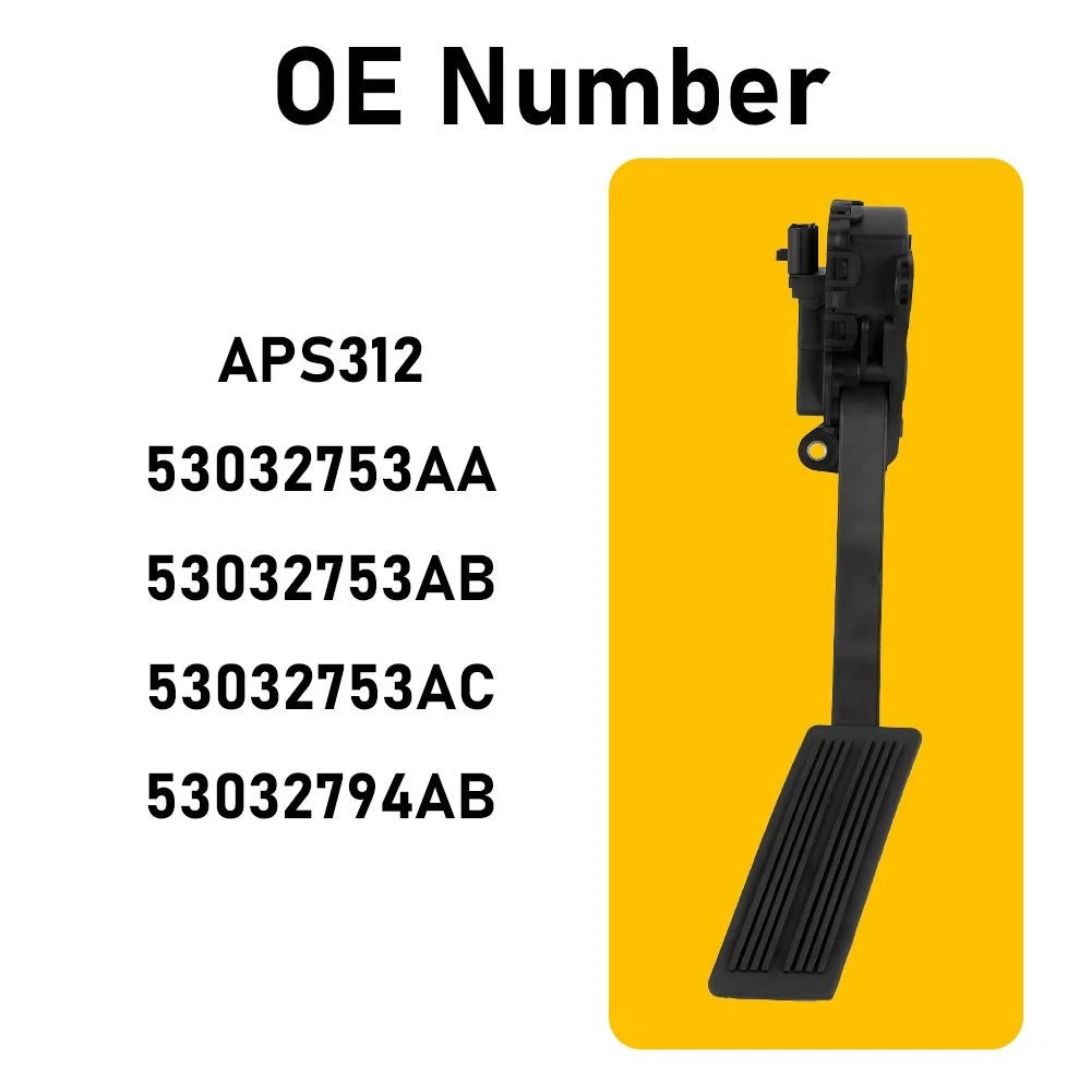 Accelerator Pedal Position Sensor For 2005-06 Dodge Ram 1500 2500 3500 Replace A 6B93BC-57