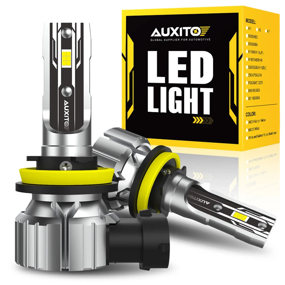 AUXITO H11 LED Headlight Kit Low Beam Bulbs Super Bright 6500K White 20000LM AUXITO