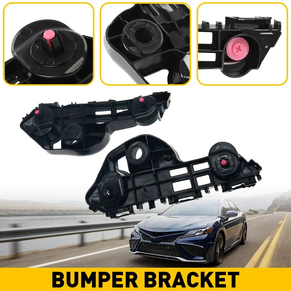 Bumper Bracket For 2018-2021 Toyota Camry Side Cover Reinforcement L+R Set of 2 6B93BC-57
