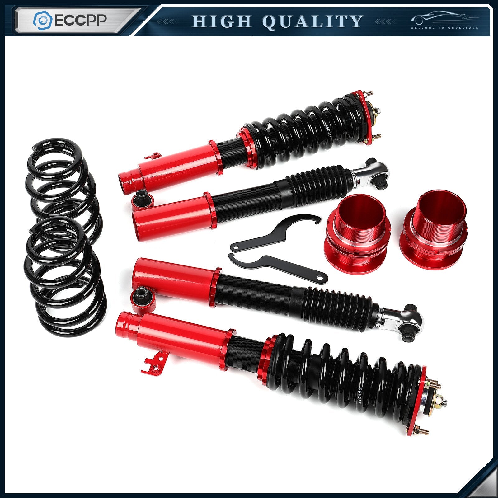 ECCPP Coilovers For 03-07 Mazda Mazda6 Shocks Adj Height Suspension Springs Kits ECCPP