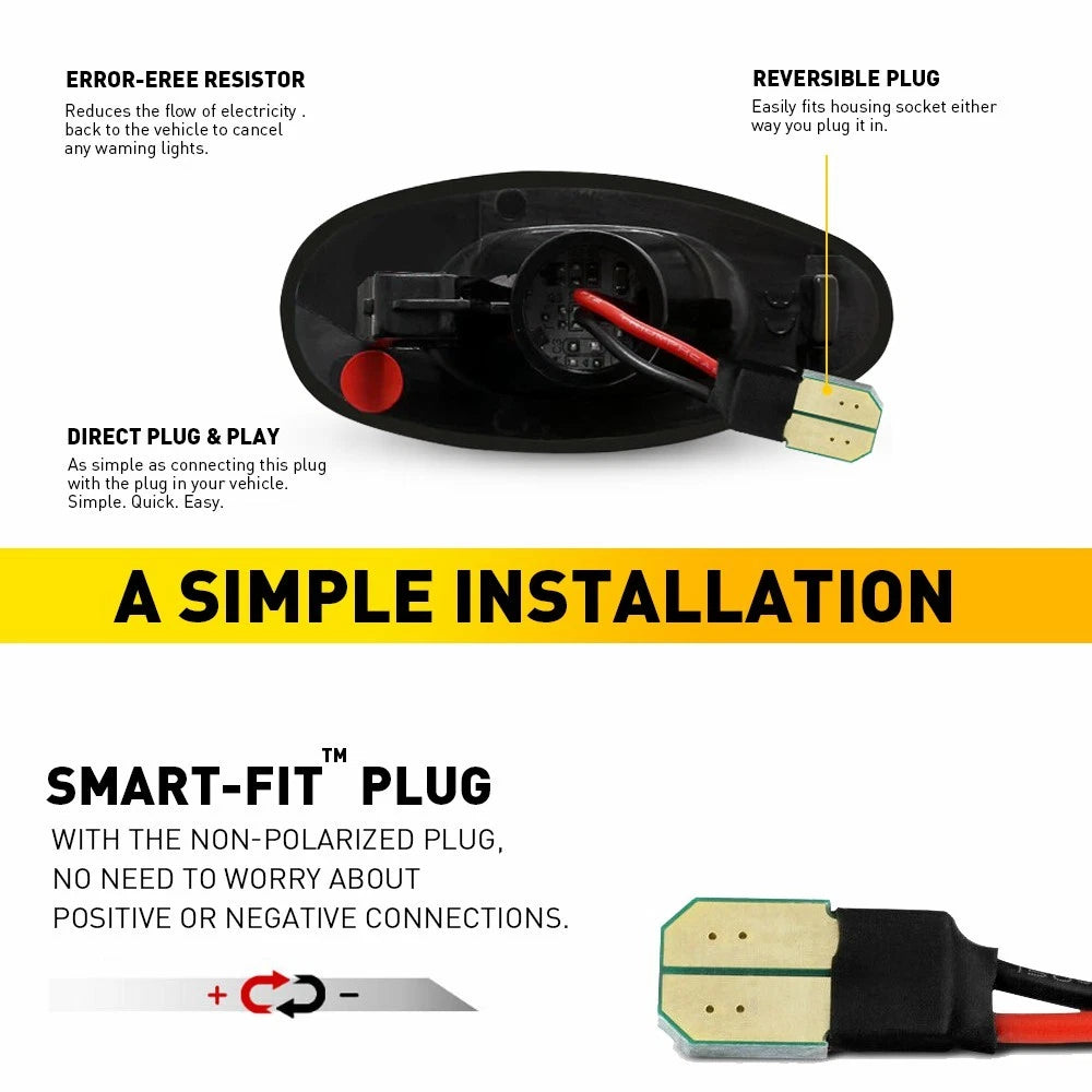 Dually Bed LED Marker For Light 99-14 Chevy Silverado Sierra GMC 2500HD 3500HD 6B93BC-57