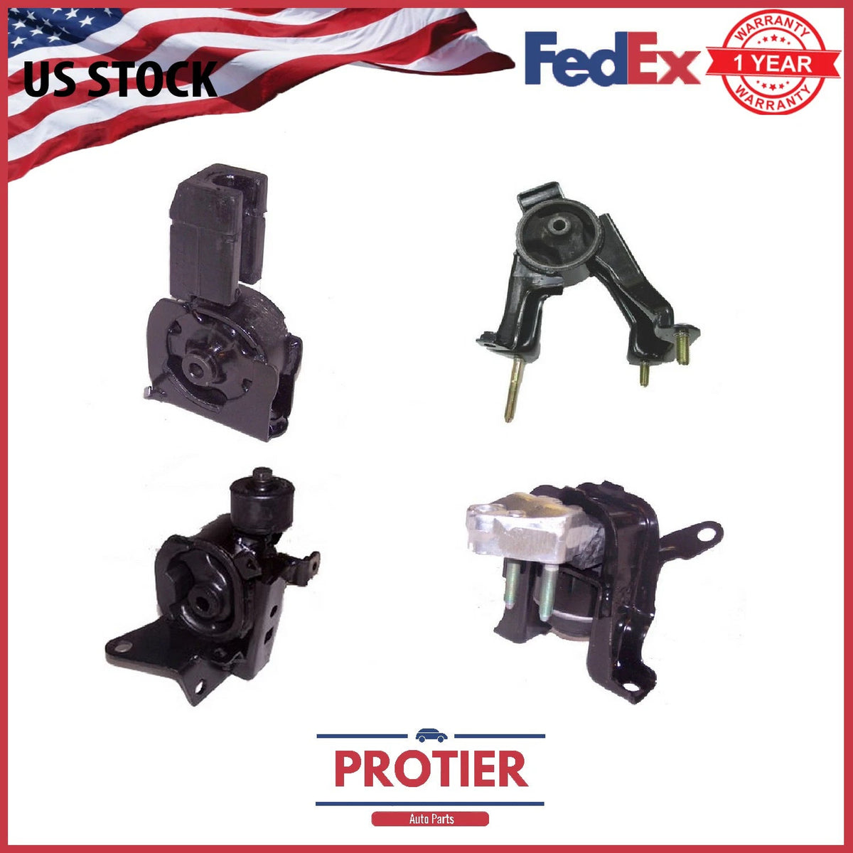 Engine Motor & Trans Mount set for 2003-2008 Toyota Corolla 1.8L Automatic 6B93BC-57
