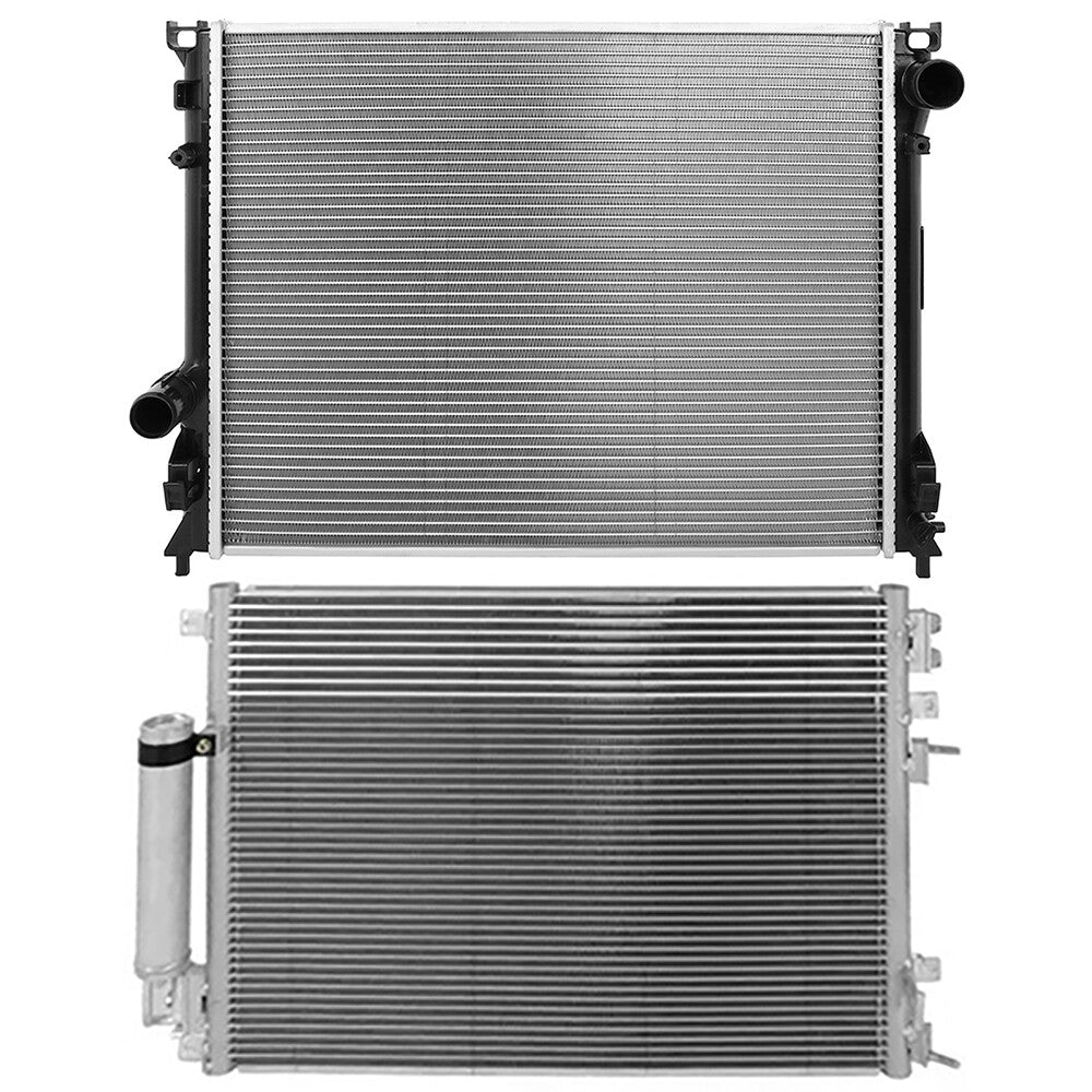 Aluminum Radiator & AC Condenser Cooling Kit For 2008 2009 2010 Dodge Charger 6B93BC-57