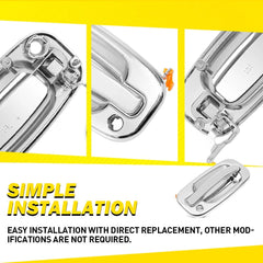 Outside Exterior Door Handle For 2000-2006 Chevy Tahoe GMC Yukon Sierra Chrome A 6B93BC-57