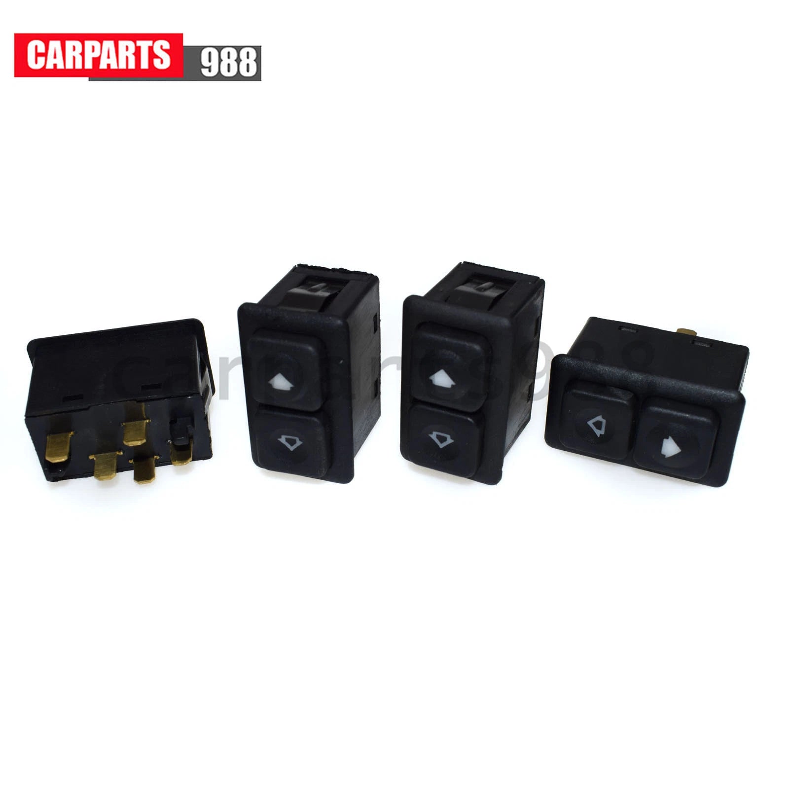 Set of 4 5Pins Illuminated Power Window Switch For BMW E30 318i 325i 61311381205 6B93BC-57