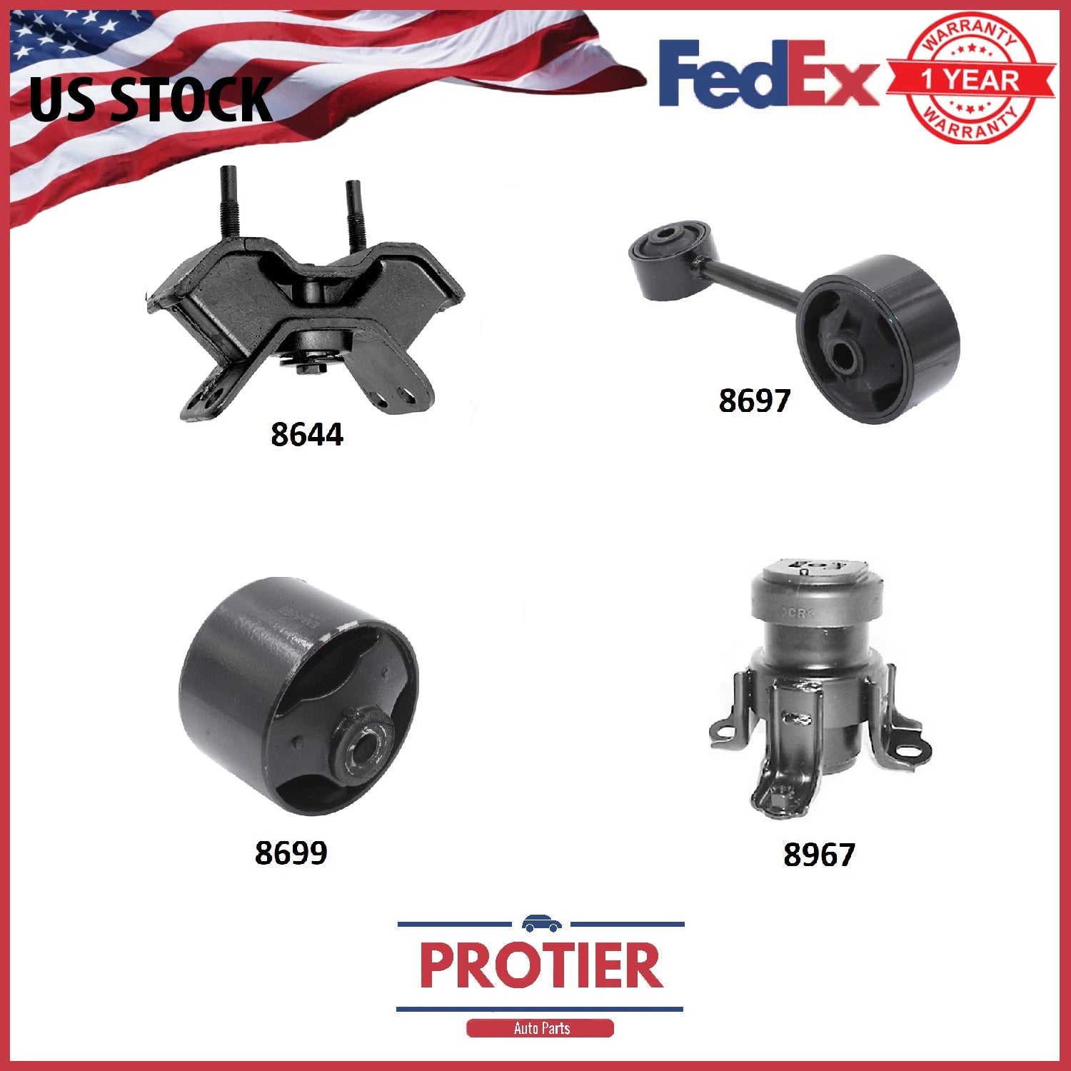 ENGINE MOTOR & TRANS MOUNT SET FOR 1999-2003 TOYOTA SOLARA 3.0L COUPE AUTO 6B93BC-57