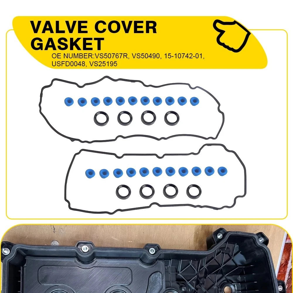 Valve Cover Gasket For 2010-12 Ford Fusion 2007-12 Lincoln MKZ 3.5L 3.7L 6Cyl EA 6B93BC-57
