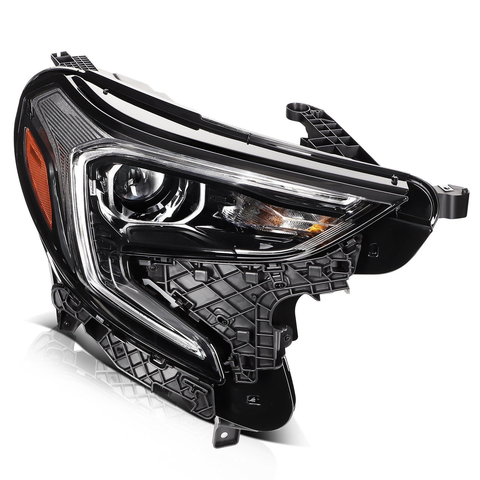 Passenger Right Side Headlight Assembly For 2018-2021 GMC Terrain Black Amber KOEEP