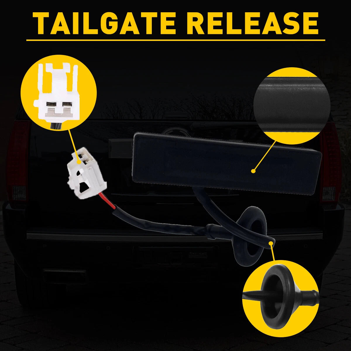 Trunk LID Tailgate Open Handle Button fit for Hyundai Veloster 2012-2017 Rear US 6B93BC-57