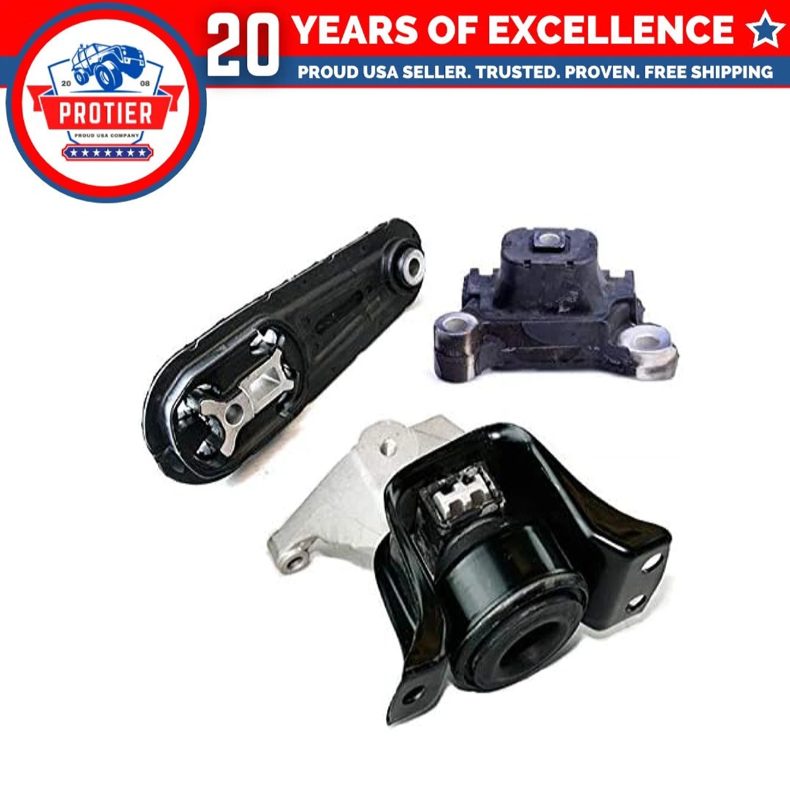 Fits 2013-2016 Nissan Juke 1.6L AWD, Engine Motor & Trans Mount Set 3pcs : 6B93BC-57